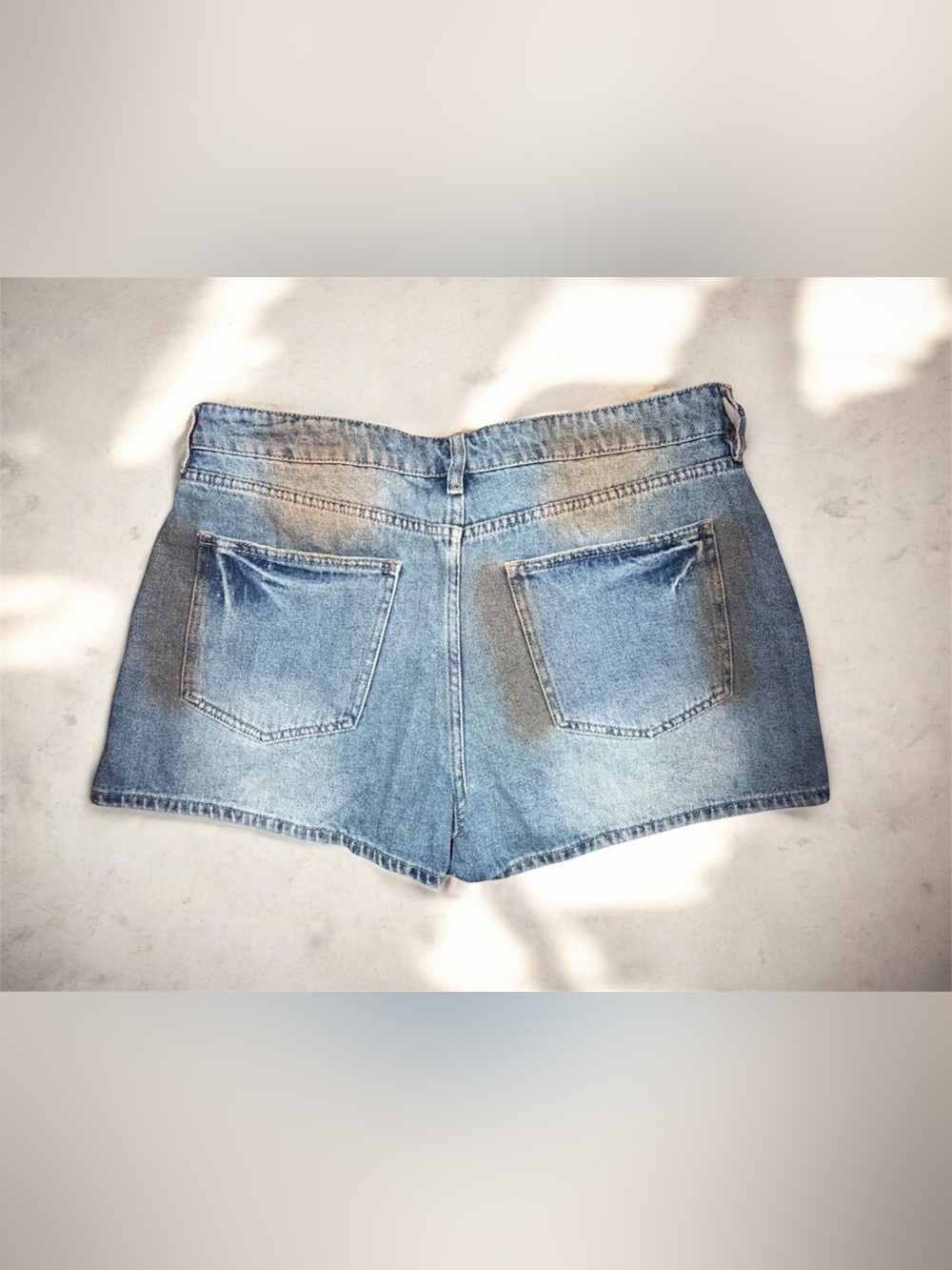 Y2K Vintage Wash Denim Wrap Skort – XL - Picture 3 of 8